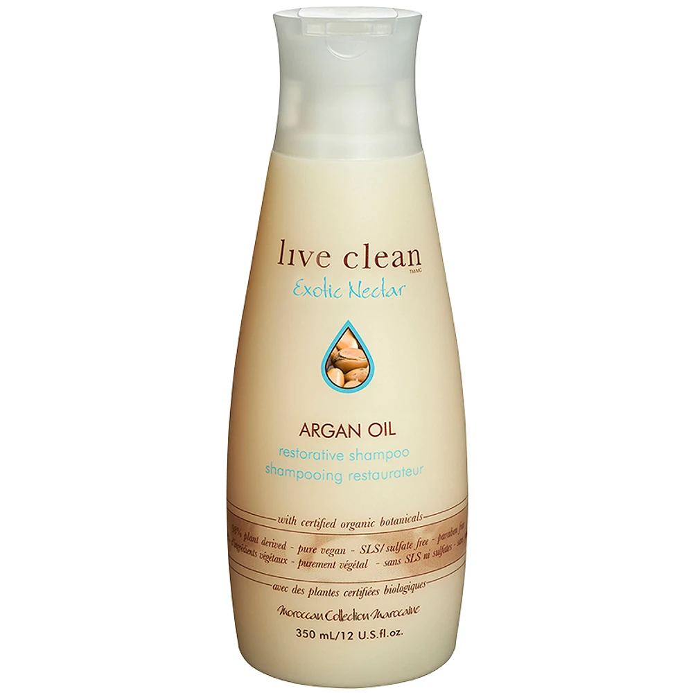 Live Clean Exotic Nectar Argan Oil Restorative Shampoo - 350ml