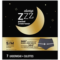 Always ZZZ Period Underwear - Small/Medium - 7s