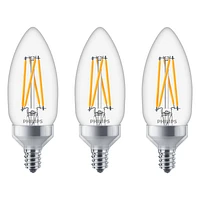 Philips LED Candle Dimmable - 3.3w/40w - 3 pack