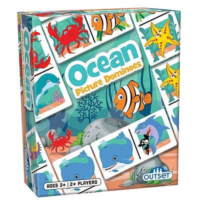 Picture Dominoes Ocean Themed Matching Game
