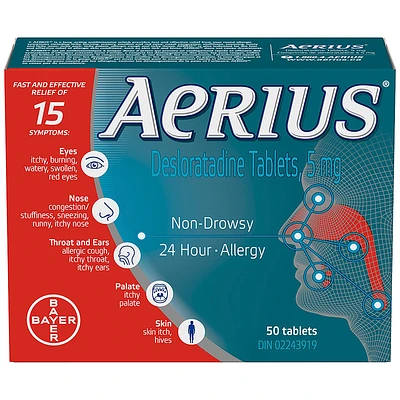 Aerius Allergy - Non-Drowsy - 24 hour - 50s