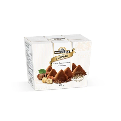 Waterbridge Belgian Dusted Truffles - Hazelnut Chocolate - 200g