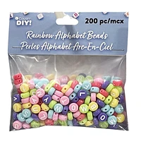 Cousin DIY! Rainbow Alphabet Beads Mix - 200 piece - 3.15 x 1.2 x 3.9 Inches