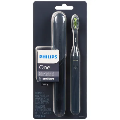 Philips One by Sonicare Battery Operated Toothbrush - Midnight - HY1100/04