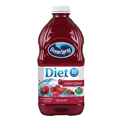 Ocean Spray Diet Cran-Cherry Low-Calorie Beverage - 1.89L