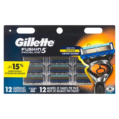 Gillette Fusion5 ProGlide Men's Razor Blade Refills - 12s
