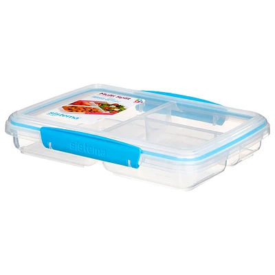 Sistema Multi Split to Go Container - Clear/Blue - 820ml