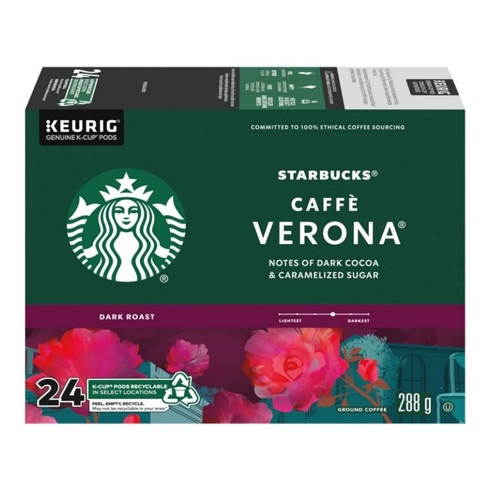 Starbucks K-Cup Coffee - Caffe Verona - 24s