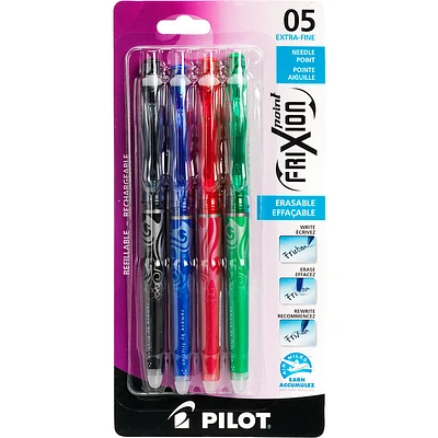 Pilot FriXion Point 0.5mm Extra-Fine Erasable Pens - Business Colours - 4 pack