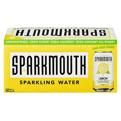 Sparkmouth Sparkling Water - Lemon - 8x355ml