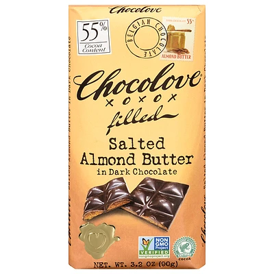 Chocolove Filled Salted Almond Butter in Dark Chocolate - 90g