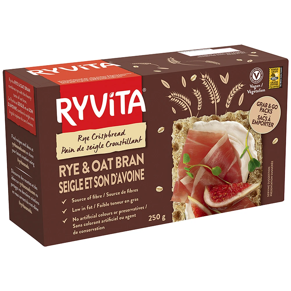 Ryvita Crispbread - Rye & Oat - 250g