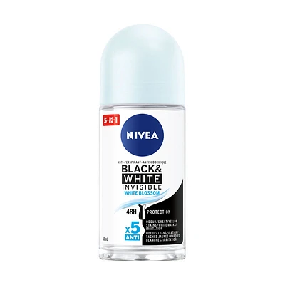 Nivea Anti-Perspirant Deodorant Roll On Invisible for Black & White - 50ml