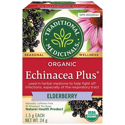 Traditional Tea Echinacea Plus Elderberry Tea - 16s