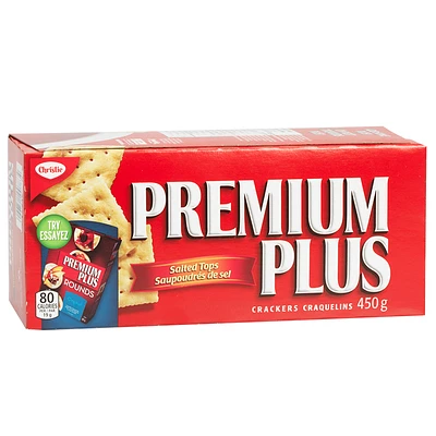 Christie Premium Plus Crackers - Salted Tops - 450g