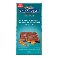 Ghirardelli Squares Milk Chocolate Bar - Sea Salt Caramel - 138g