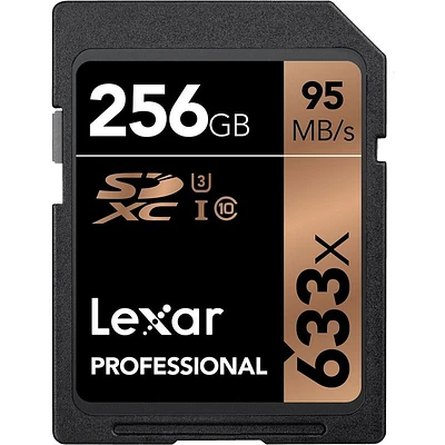 Lexar Professional 633x SD Card - 256GB -  LSD256CBNL633