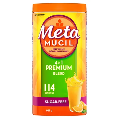 Metamucil Premium Blend Fibre Therapy Sugar Free - Orange - 656g