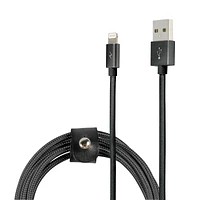 Logiix Piston Connect 360 Woven Lightning Cable - Black - LGX12393