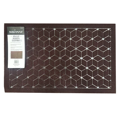 Ninamar Non-Slip Rubber Doormat - Brown