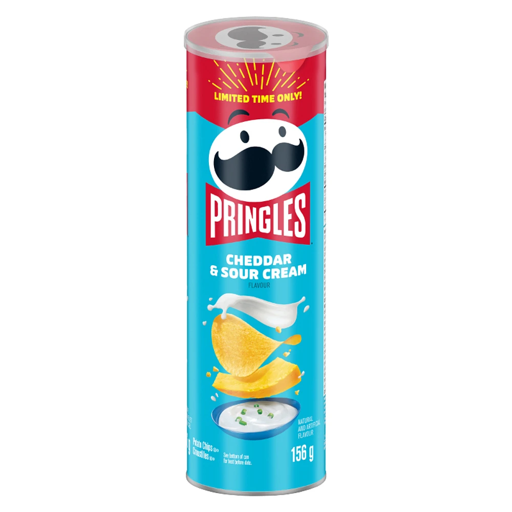 Pringles Potato Chips - Cheddar and Sour Cream - 156g