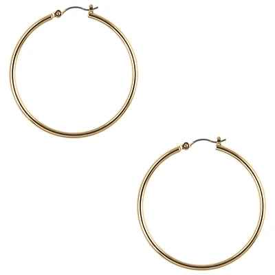 Nine West Large Hoop Earrings - Gold