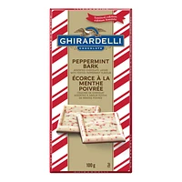 Ghirardelli Milk Chocolate Peppermint Bark Bar - 100g