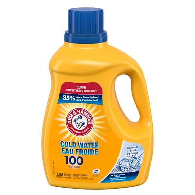 Arm and Hammer Liquid Laundry Detergent Clean Fresh - Cold Water - 2.96L