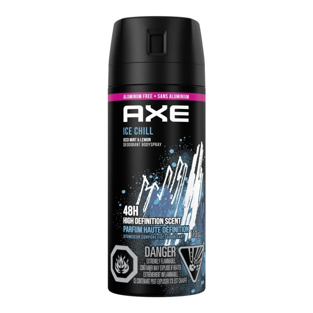 Axe Ice Chill Deodorant Body Spray Frozen - Lemon & Eucalyptus - 113g