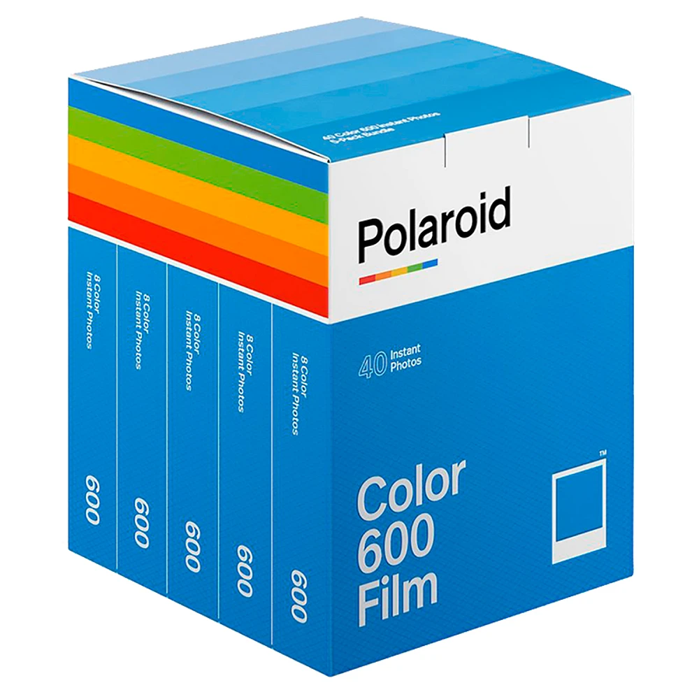 Polaroid Colour 600 Instant Film 5 Pack - 40 Exposures - PRD006013