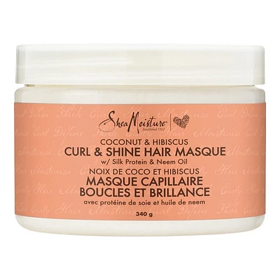 SheaMoisture Hair Masque - Coconut and Hibiscus - 340 g