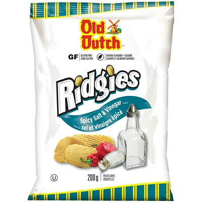 Old Dutch Potato Chips - Salt Salt and Vinegar - 200g