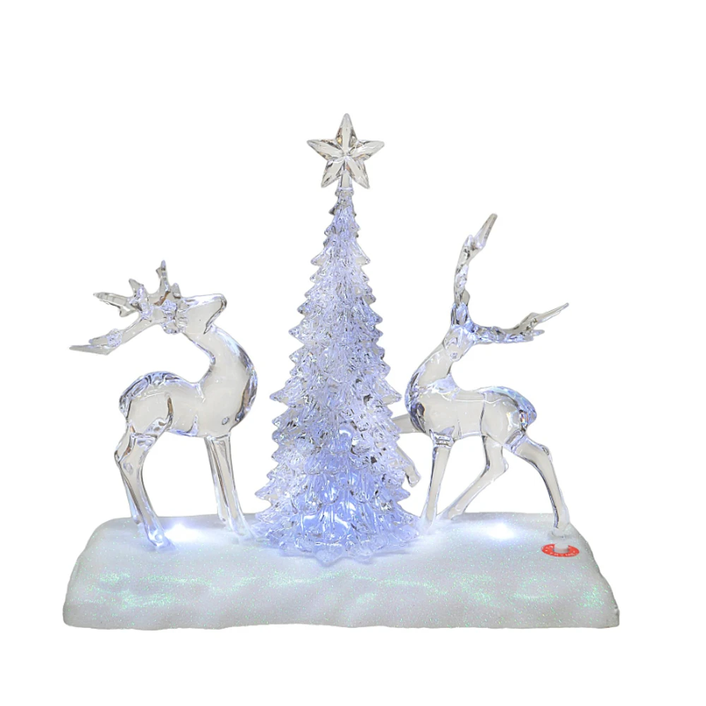 Danson Decor Decorative Sculpture - Two Reindeer with a Pine Tree