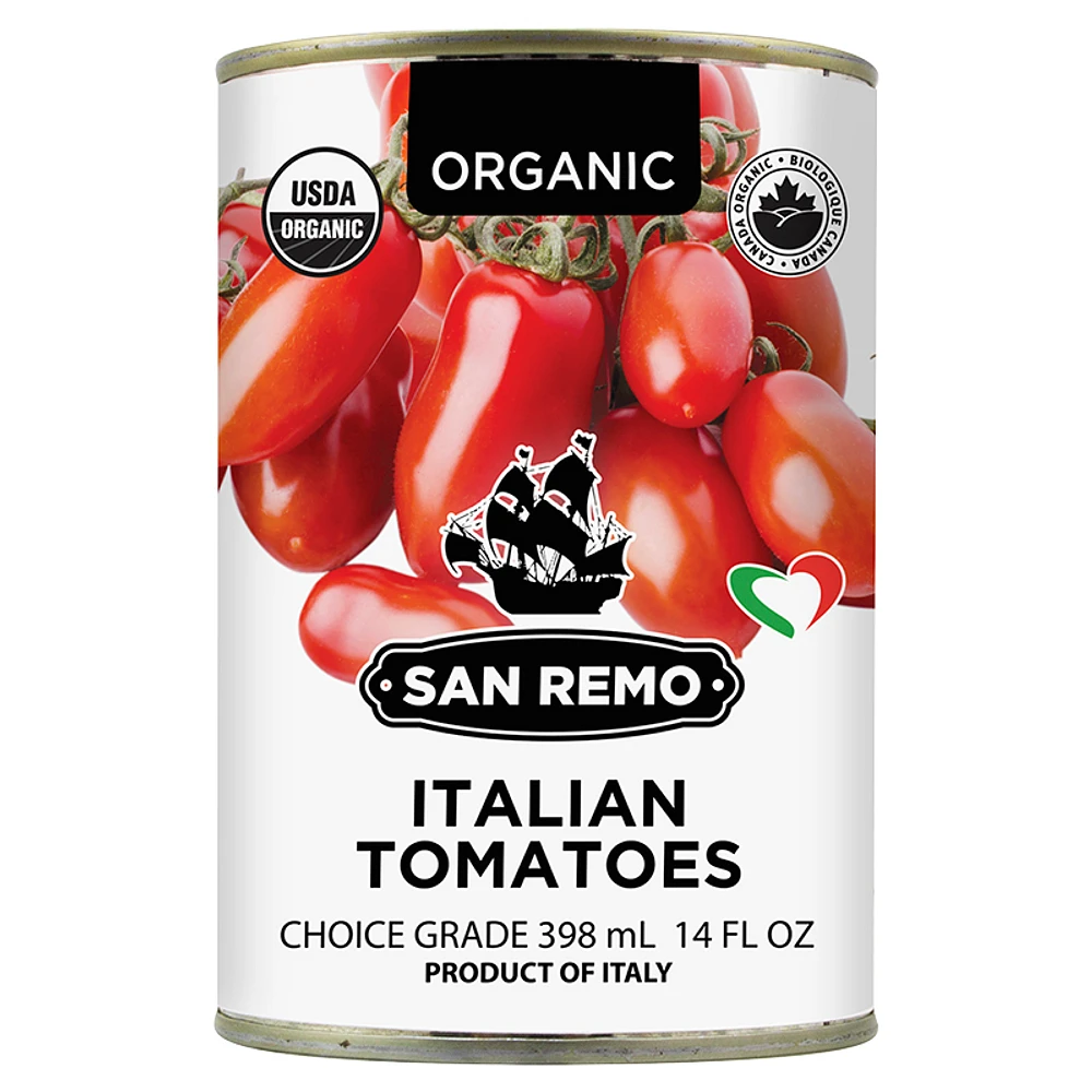 San Remo Organic Tomatoes - 398ml