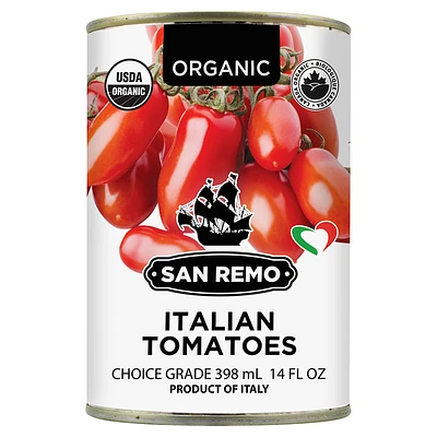 San Remo Organic Tomatoes - 398ml