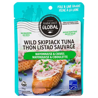 Raincoast Global Wild Skipjack Tuna - Mayonnaise & Chives - 74g