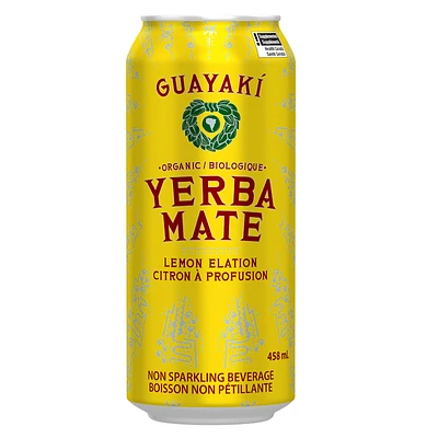 Guayaki Organic Yerba Mate Energy Drink - Lemon Elation - 458ml