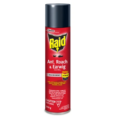 Raid Ant, Roach and Earwig Bug Killer - 350g