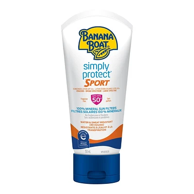 Banana Boat Simple Protect Sport SPF 50+ Mineral Sunscreen - 150ml