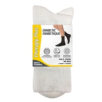 Therapy Plus Diabetic Care Half Crew Sock - Mens - 2s