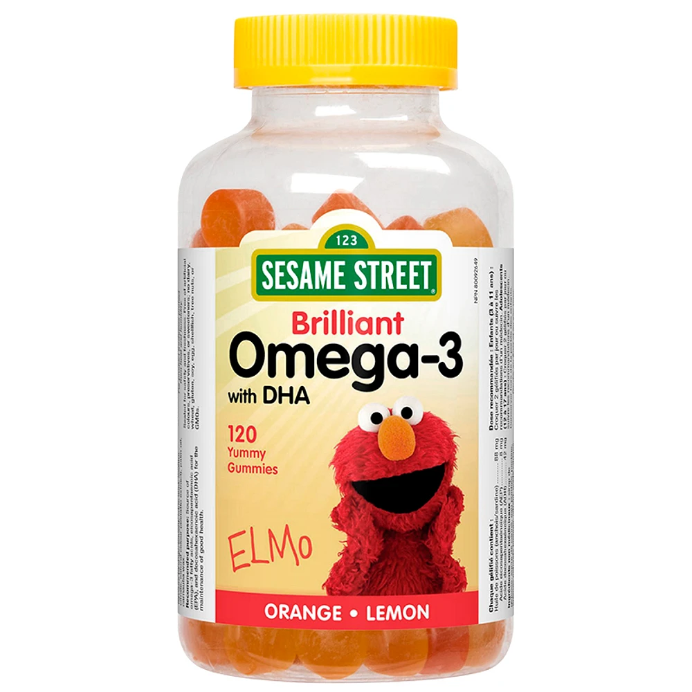 Sesame Street Brilliant Omega-3 with DHA - 120s