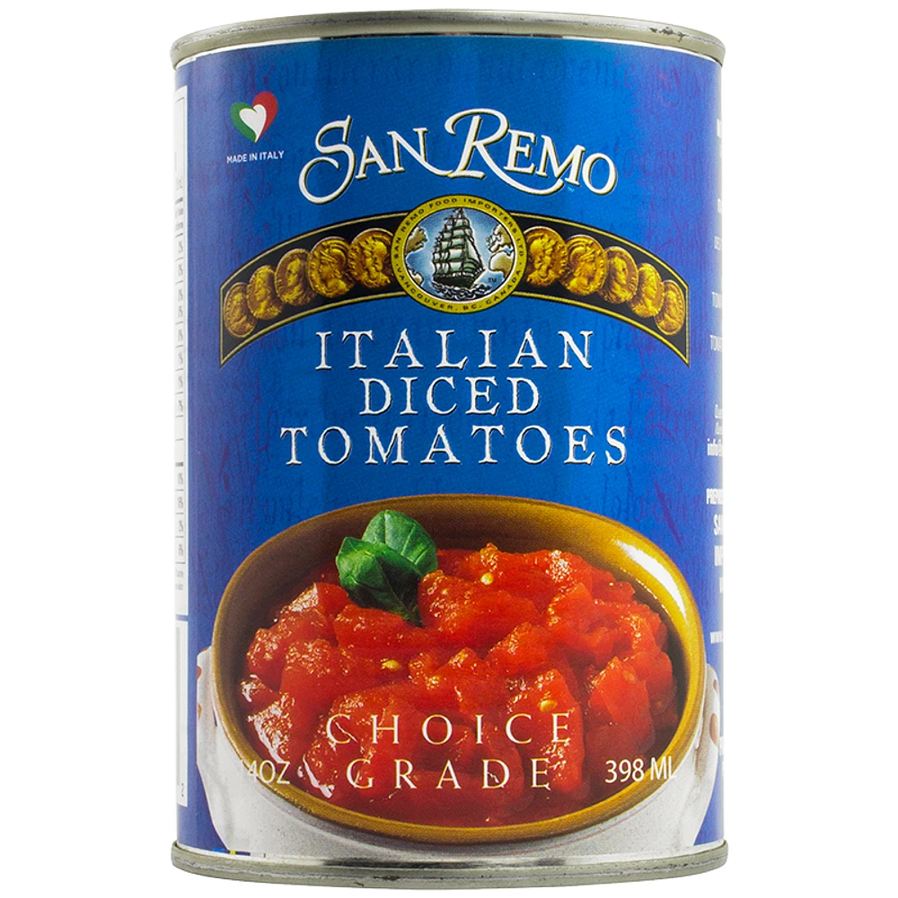 San Remo Italian Diced Tomatoes - 398ml