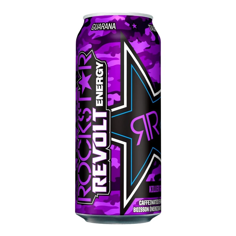 Rockstar Revolt Energy Drink - Killer Grape - 473ml