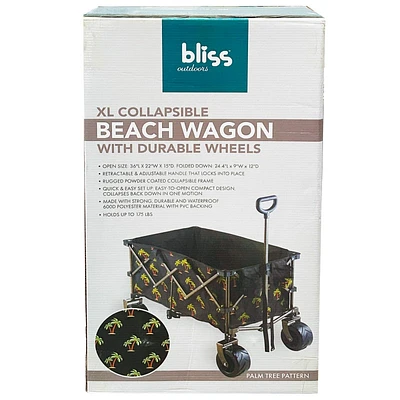 Bliss Outdoors XL Collapsible Beach Wagon - Palm Tree
