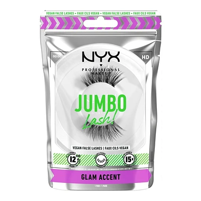 NYX Professional Makeup Jumbo Lash! False Eyelashes - Glam Accent - 1 pair