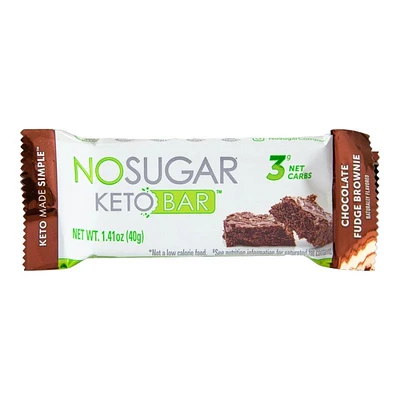 No Sugar Keto Bar - Chocolate Fudge Brownie - 4x40g