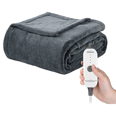 Sunbeam Heated Ultimate Throw Microplush Blanket