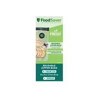 FoodSaver Reusable Gallon Vacuum Zipper Bag - 8s