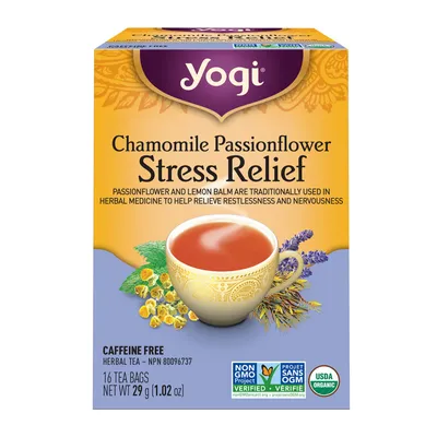 Yogi Tea Chamomile Passionflower Stress Relief - 16's