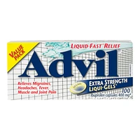 Advil Extra Strength Liqui-Gels Ibuprofen - 400mg - 100s